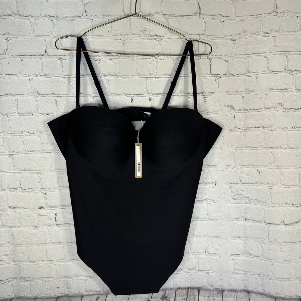 NEW SKIMS Body Molded Underwire Bodysuit Onyx Black BD-THG-9104 Plus Size 4X NWT